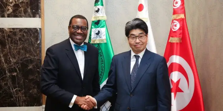 AfDB President Dr. Akinwumi Adesina when he met with Hayashi Nobumitsu, Governor of the Japan Bank for International Cooperation. They discussed common interests including support for agriculture and fertilizers, quality health infrastructure and solar energy development. www.theexchange.africa