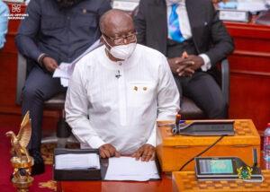 Ken Ofori at the presentation of Ghana's 2023 national budget. www.theexchange.africa