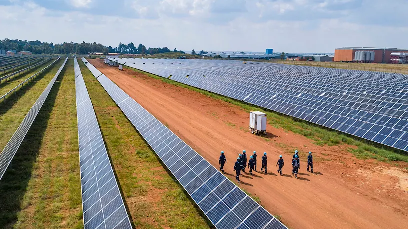 Heineken’s Sedibeng solar plant boasts 14 000 panels with an energy capacity of over 6.5MW providing 30 per cent of the brewery’s electricity demand. www.theexchange.africa