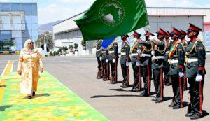 Tanzania to export over 10 products under AfCFTA – President Samia Tanzania President Samia Suluhu Hassan arriving at the the 36th ordinary Session of the AU Assembly that is been held in Addis Ababa, Ethiopia. Photo/ZanziNews