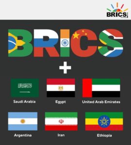 Egypt and Ethiopia among six nations set to join BRICS BRICS bloc