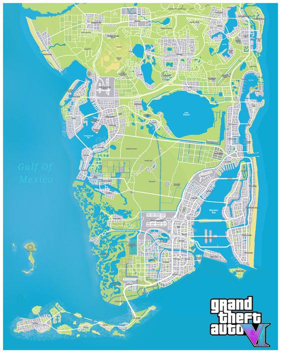 Did Rockstar Games Leak the GTA 6 Map in Its Official Poster? Debunking the  Rumors - Sportsmanor