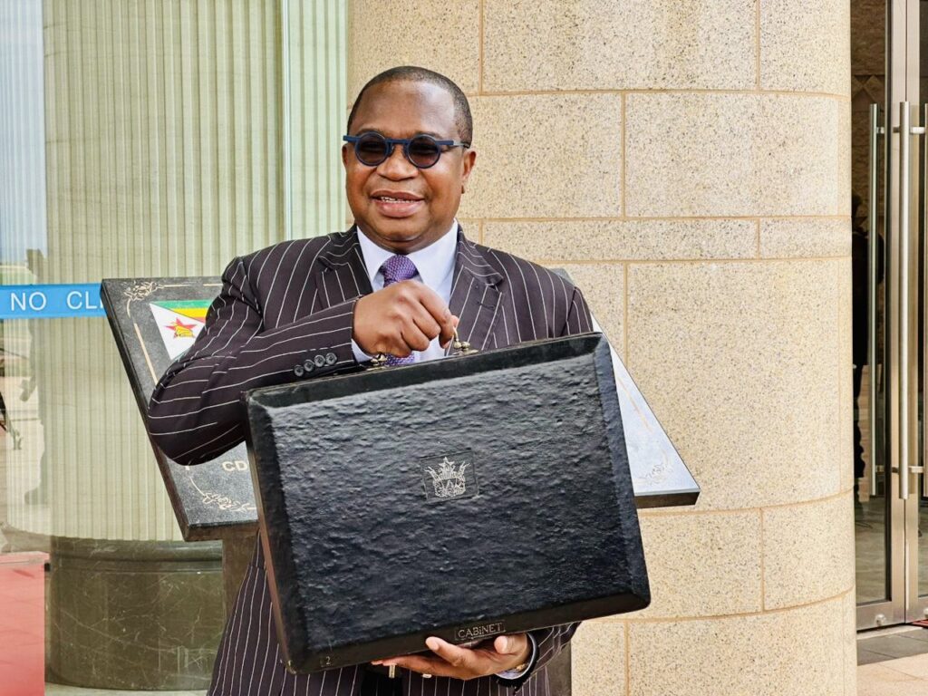 Levy on sugar | Zimbabwe's Minister of Finance, Economic Development and Investment Promotion,Prof Mthuli Ncube, at the Parliament Building in Mt Hampden to present the 2024 National Budget.
