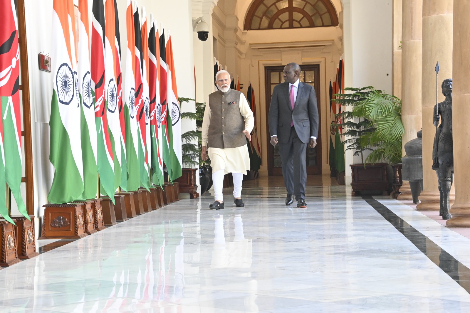 President William Ruto with Indian Prime Prime Minister Narendra Modi | Kenya's agricultural productivity