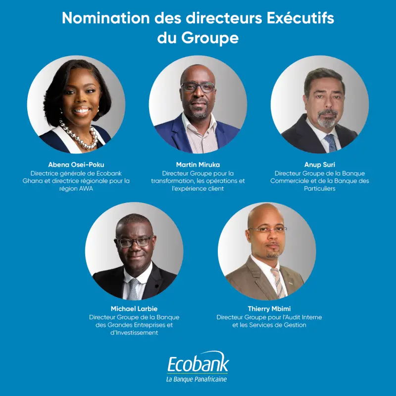 Ecobank's New Appointments