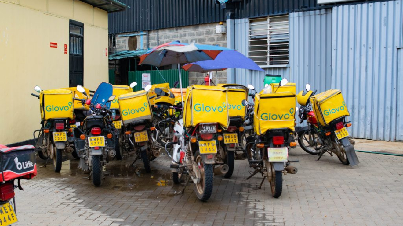 GLOVO delivery bikes