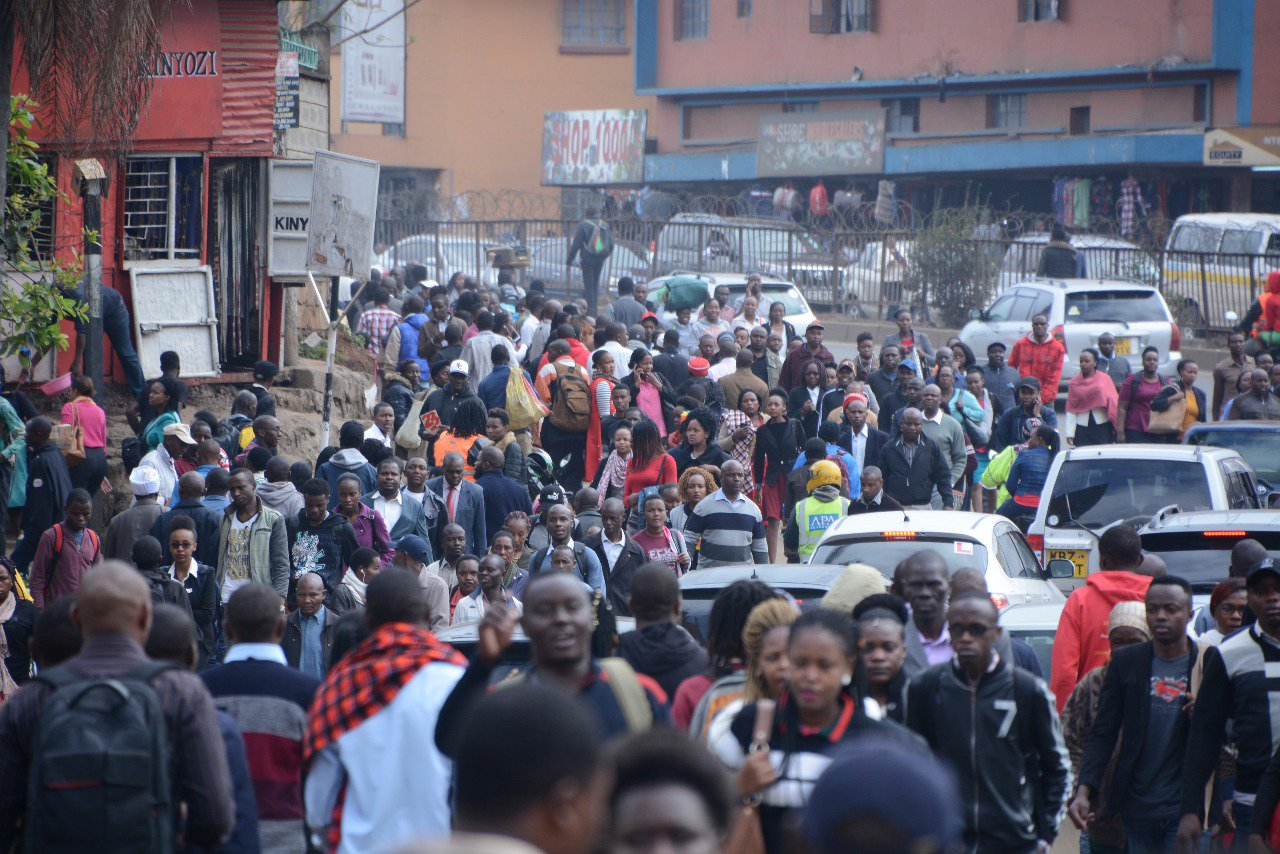 Kenyans on the street