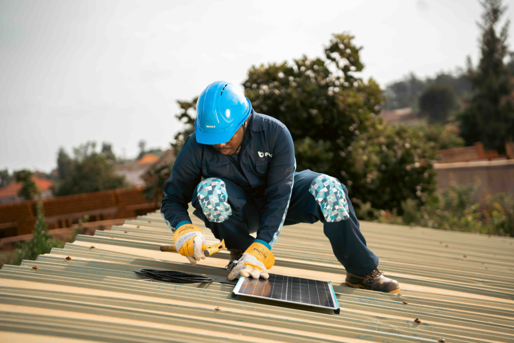 Bboxx Power solar panel installation